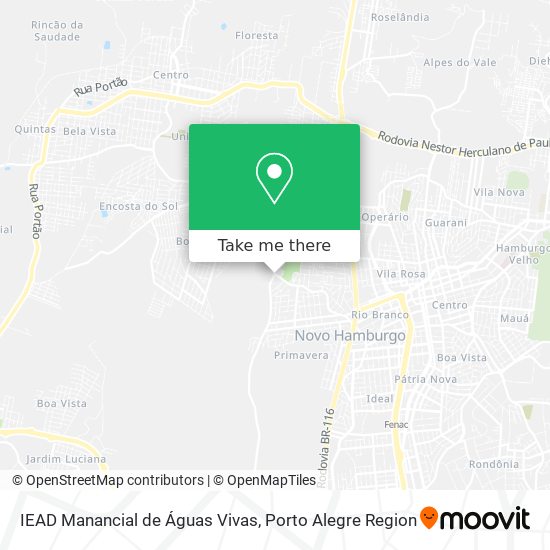 IEAD Manancial de Águas Vivas map