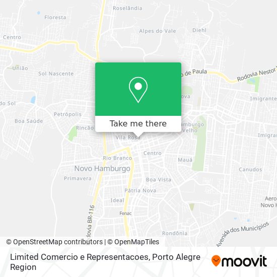 Limited Comercio e Representacoes map