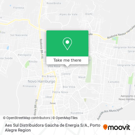 Aes Sul Distribuidora Gaúcha de Energia S / A. map