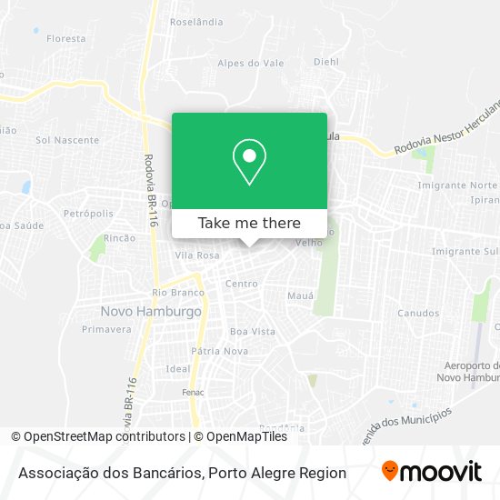 Associação dos Bancários map
