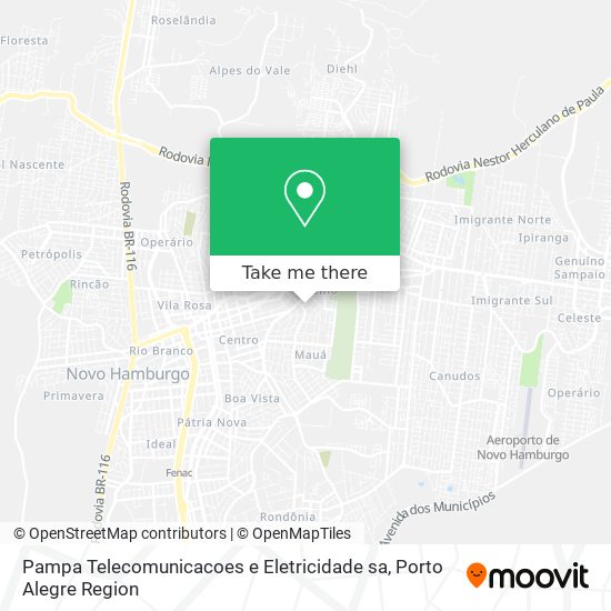 Mapa Pampa Telecomunicacoes e Eletricidade sa
