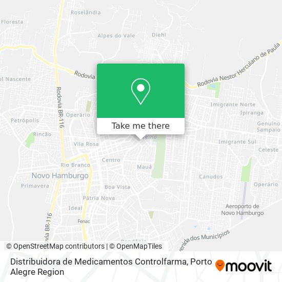 Distribuidora de Medicamentos Controlfarma map