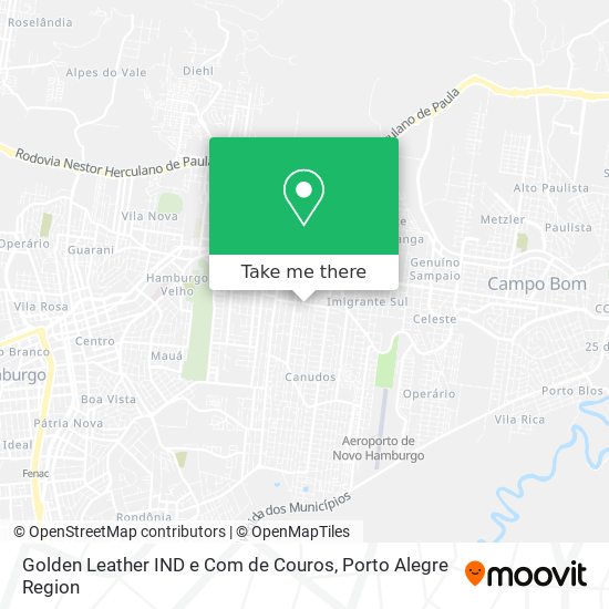 Golden Leather IND e Com de Couros map