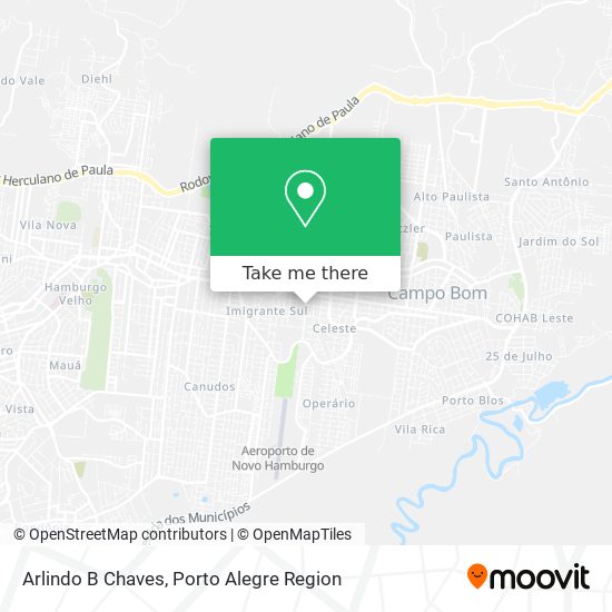 Arlindo B Chaves map