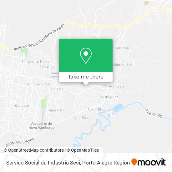 Servico Social da Industria Sesi map