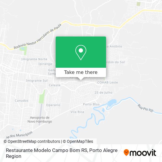 Restaurante Modelo Campo Bom RS map