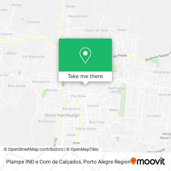 Mapa Plampe IND e Com de Calçados