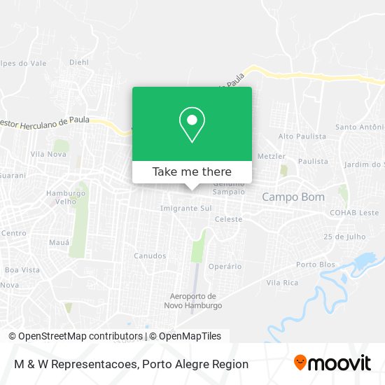 M & W Representacoes map