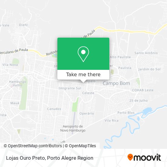 Lojas Ouro Preto map