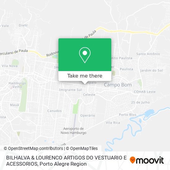 BILHALVA & LOURENCO ARTIGOS DO VESTUARIO E ACESSORIOS map