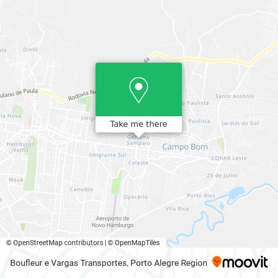 Boufleur e Vargas Transportes map