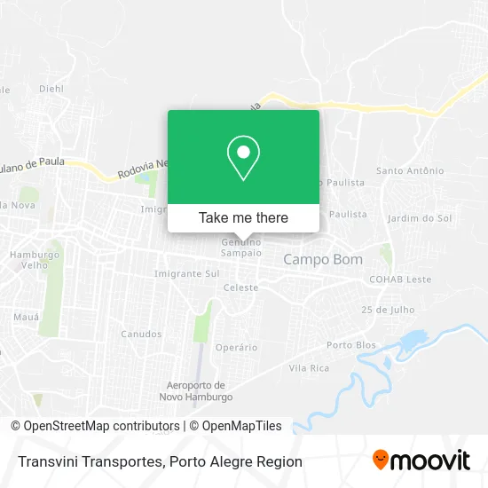 Transvini Transportes map