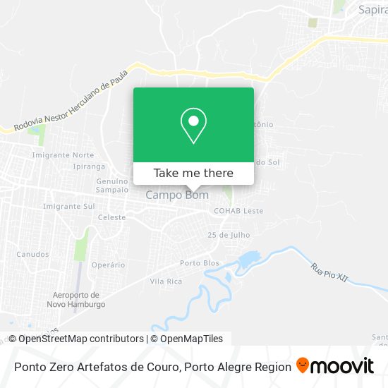 Ponto Zero Artefatos de Couro map