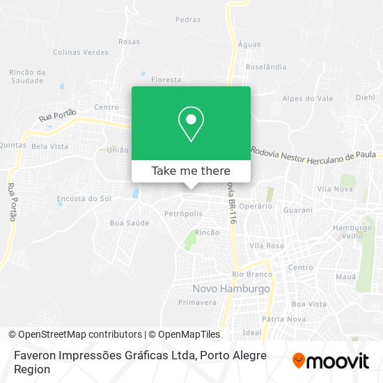 Faveron Impressões Gráficas Ltda map