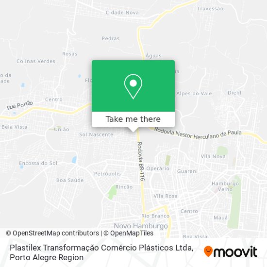 Plastilex Transformação Comércio Plásticos Ltda map