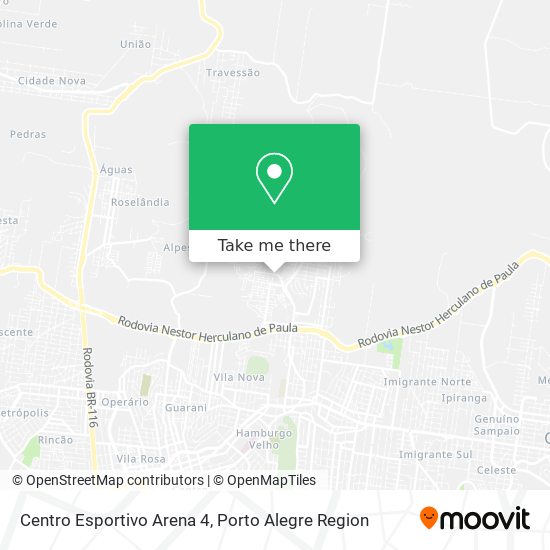 Centro Esportivo Arena 4 map