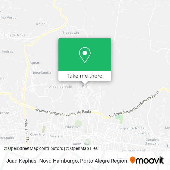 Juad Kephas- Novo Hamburgo map