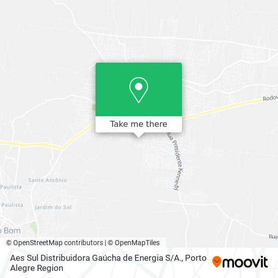 Mapa Aes Sul Distribuidora Gaúcha de Energia S / A.