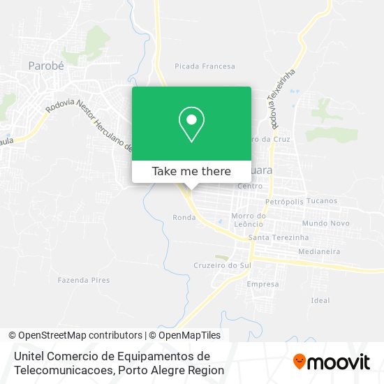 Unitel Comercio de Equipamentos de Telecomunicacoes map