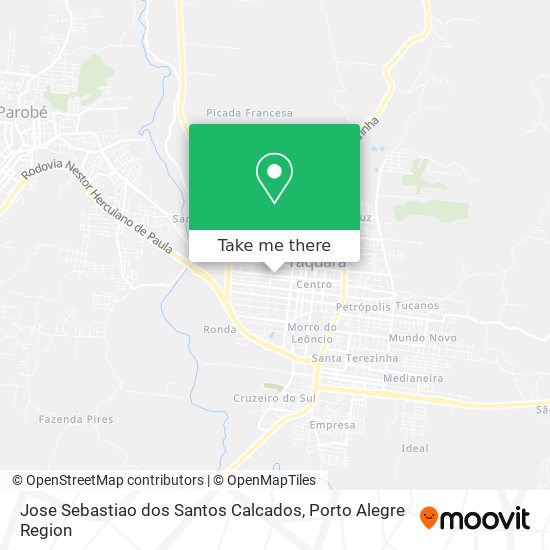 Jose Sebastiao dos Santos Calcados map