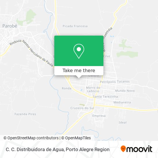 C. C. Distribuidora de Agua map