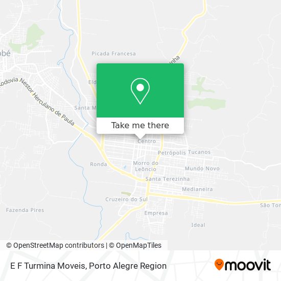 E F Turmina Moveis map
