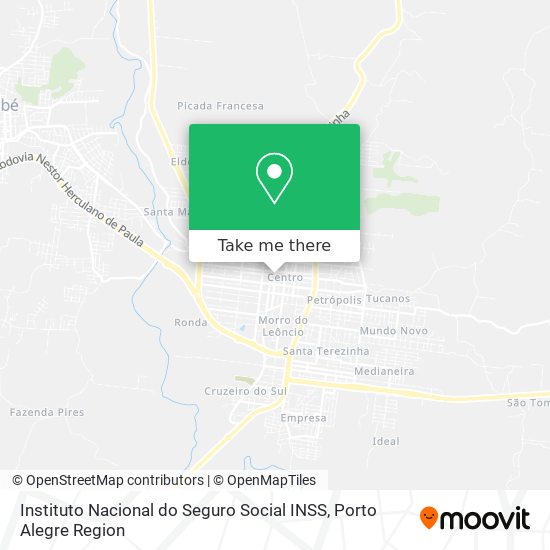 Instituto Nacional do Seguro Social INSS map