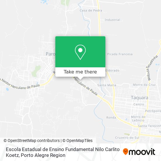Escola Estadual de Ensino Fundamental Nilo Carlito Koetz map