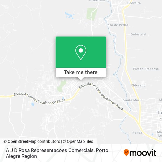 Mapa A J D Rosa Representacoes Comerciais