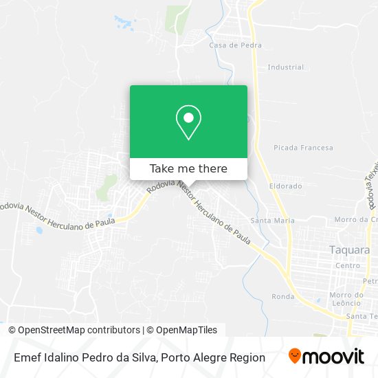 Emef Idalino Pedro da Silva map