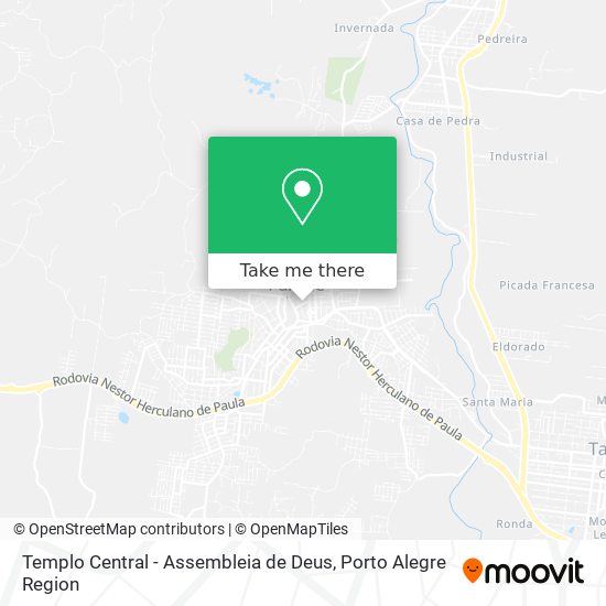 Mapa Templo Central - Assembleia de Deus