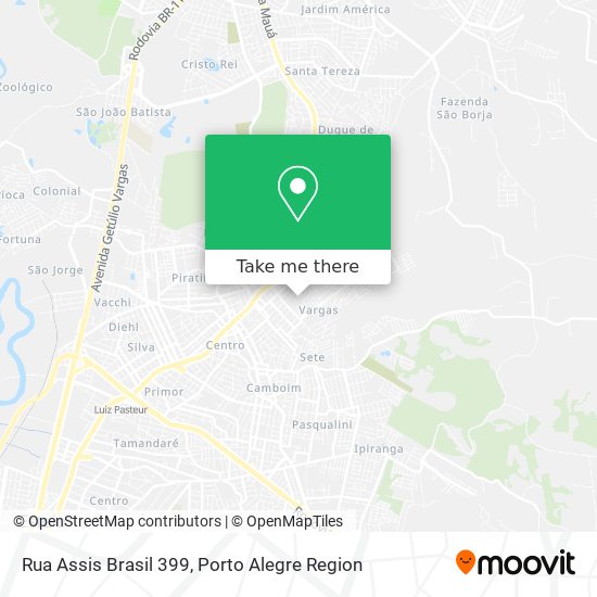 Rua Assis Brasil 399 map