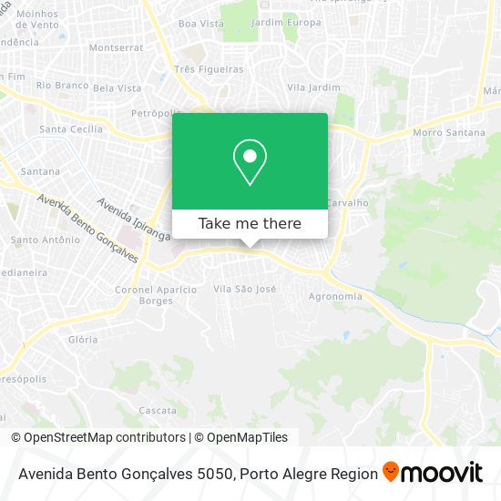 Mapa Avenida Bento Gonçalves 5050