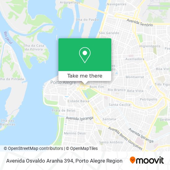 Mapa Avenida Osvaldo Aranha 394