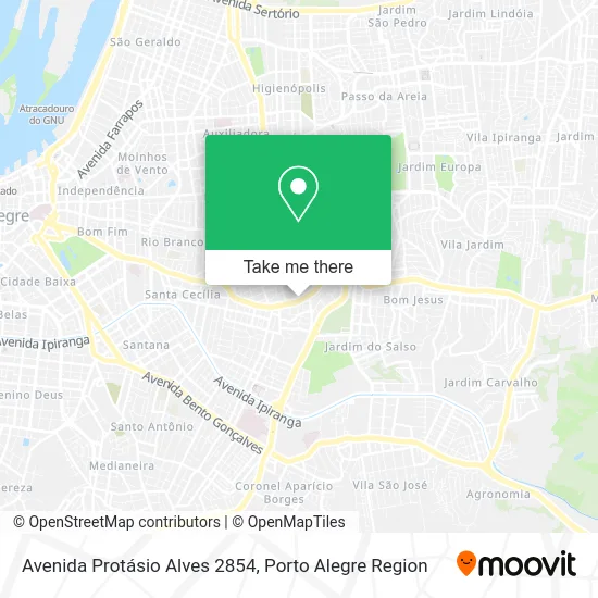 Avenida Protásio Alves 2854 map