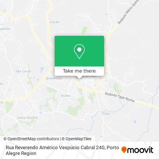 Rua Reverendo Américo Vespúcio Cabral 240 map