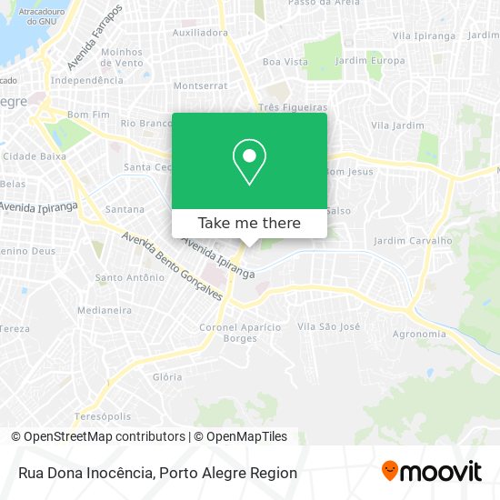 Rua Dona Inocência map