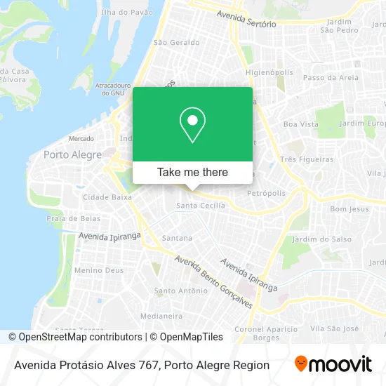 Avenida Protásio Alves 767 map