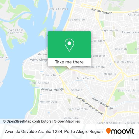 Mapa Avenida Osvaldo Aranha 1234