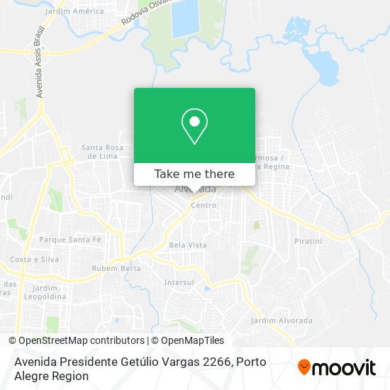 Mapa Avenida Presidente Getúlio Vargas 2266