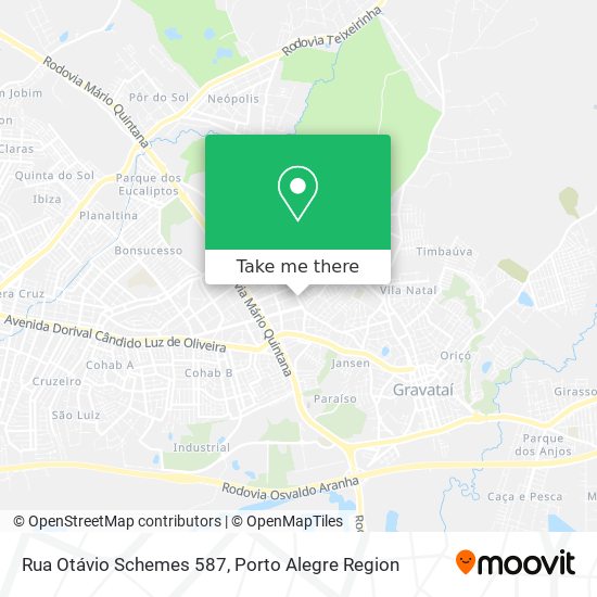 Mapa Rua Otávio Schemes 587