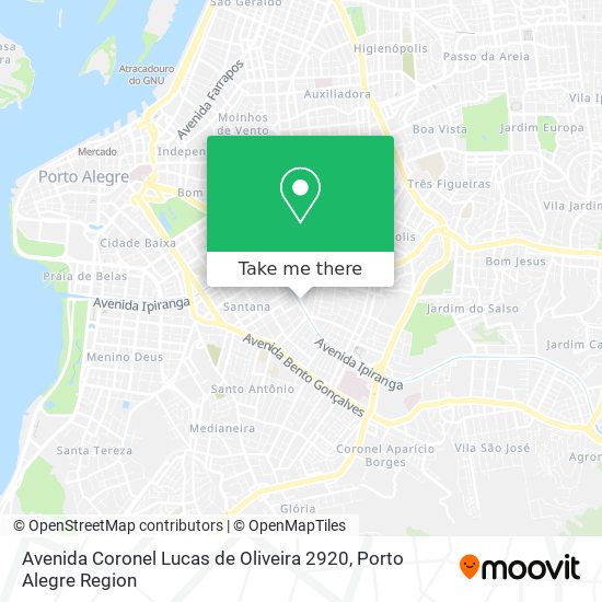 Mapa Avenida Coronel Lucas de Oliveira 2920