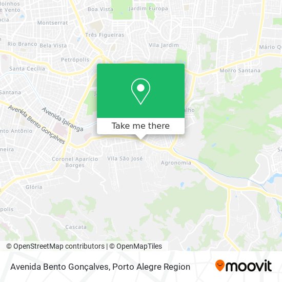 Mapa Avenida Bento Gonçalves