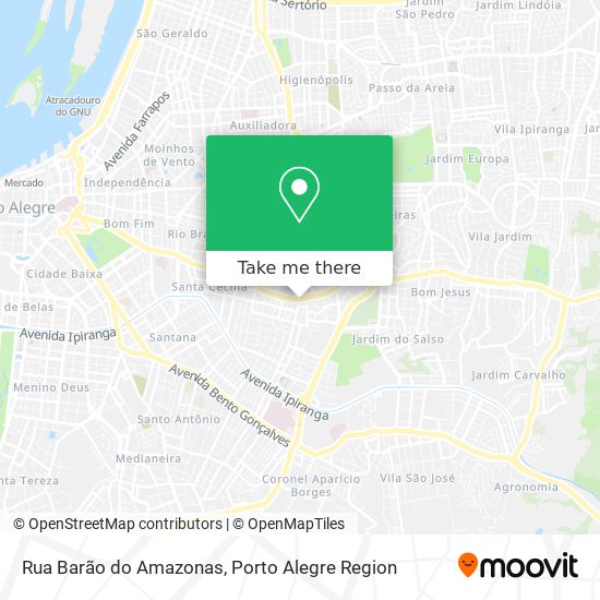 Mapa Rua Barão do Amazonas