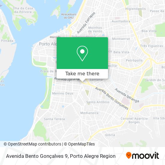 Mapa Avenida Bento Gonçalves 9