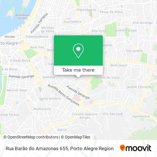 Mapa Rua Barão do Amazonas 655