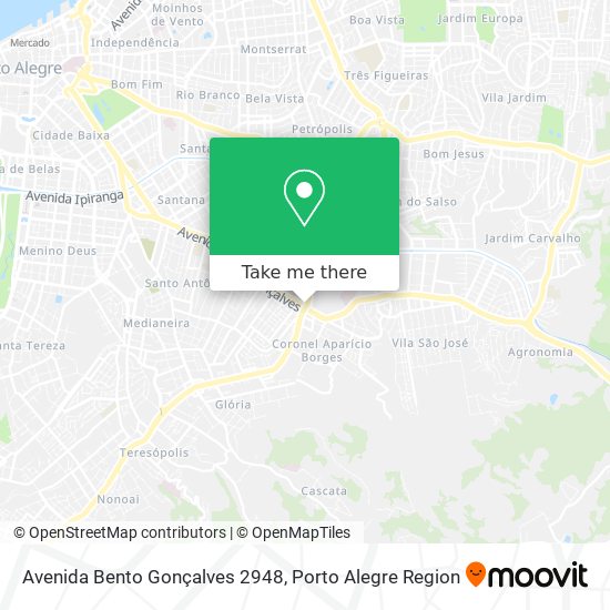 Mapa Avenida Bento Gonçalves 2948