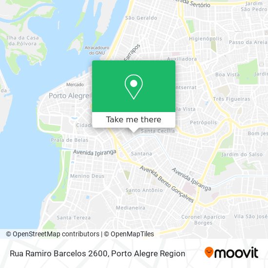 Mapa Rua Ramiro Barcelos 2600