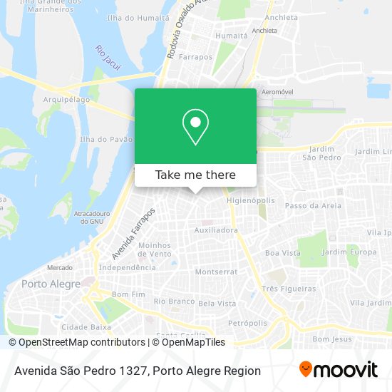 Avenida São Pedro 1327 map