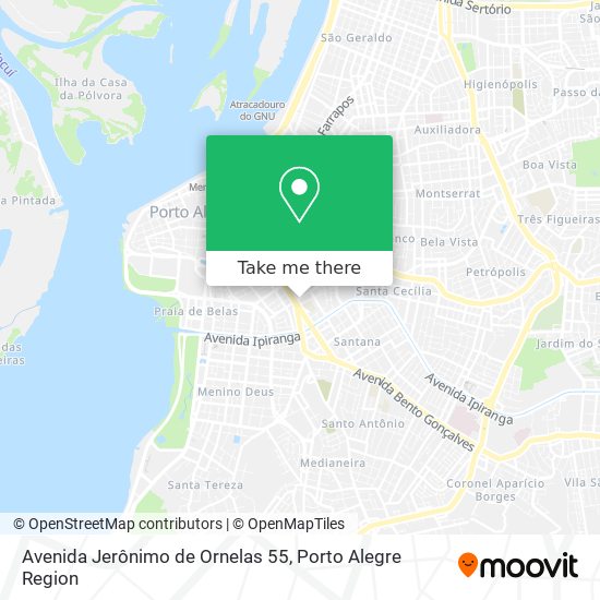 Mapa Avenida Jerônimo de Ornelas 55